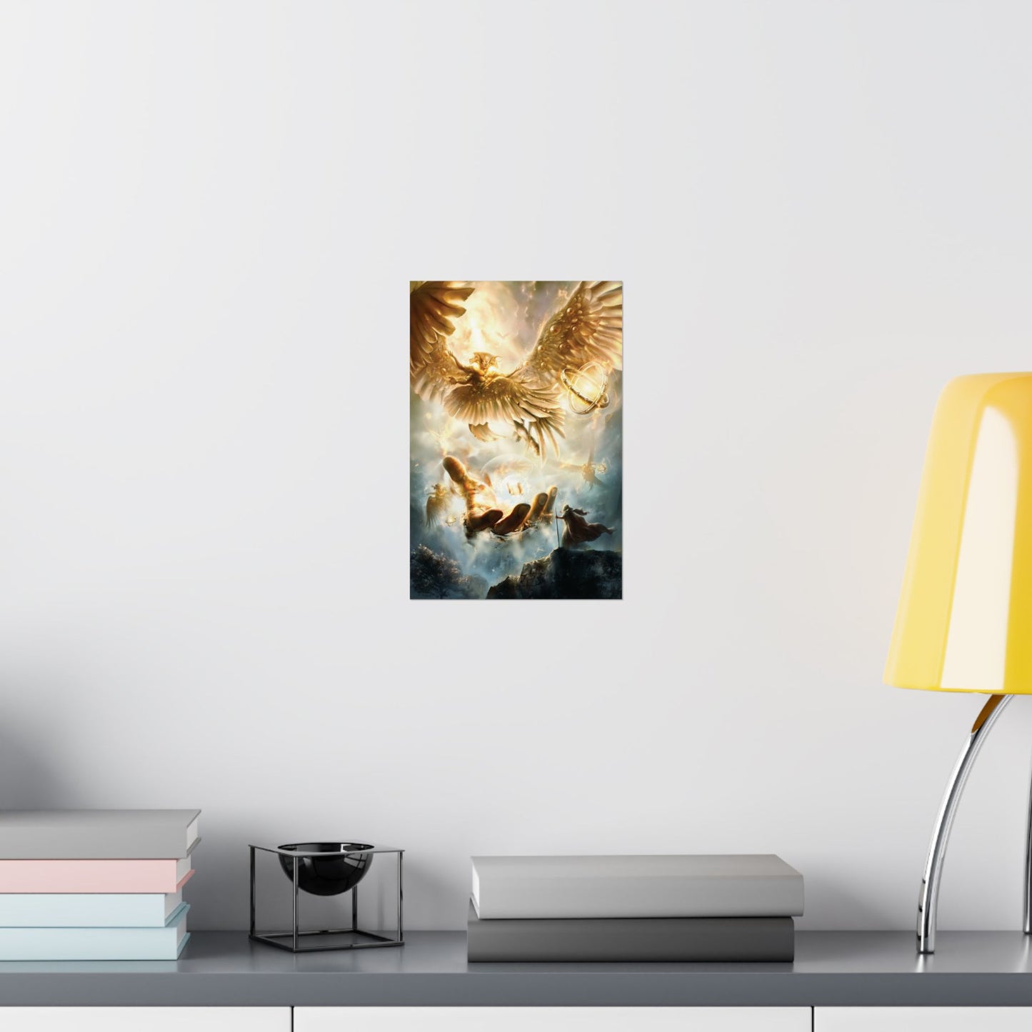 Ezekiel's Vision | Matte Vertical Poster Print | Bible Wall Art | Religious Decor | Christian Gift | Prophecy | Angels | Cherubim