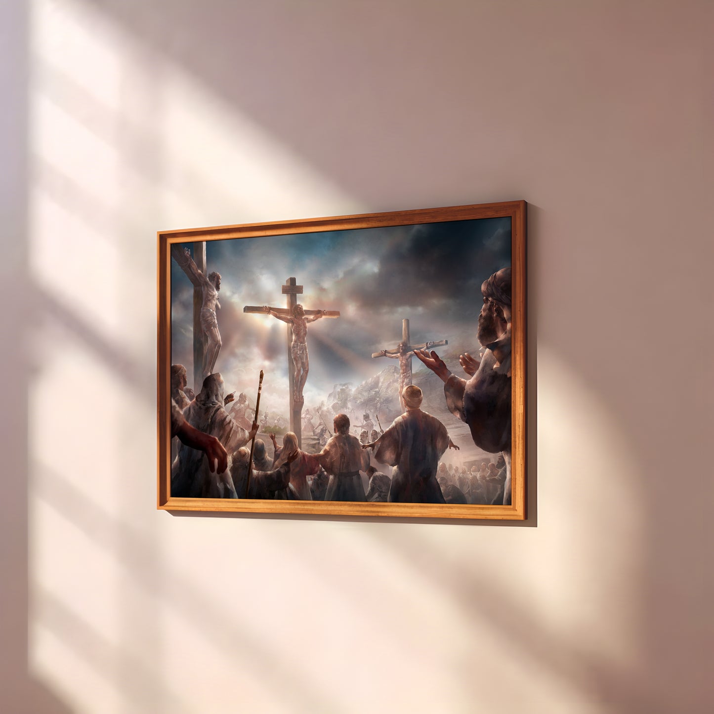 The Crucifixion | Matte Horizontal Poster Print | Bible Art | Religious Decor | Christian Gift | Jesus | Easter | Passover