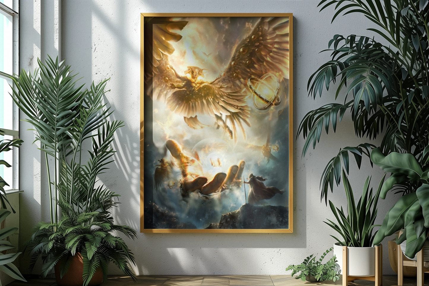 Ezekiel's Vision | Matte Vertical Poster Print | Bible Wall Art | Religious Decor | Christian Gift | Prophecy | Angels | Cherubim